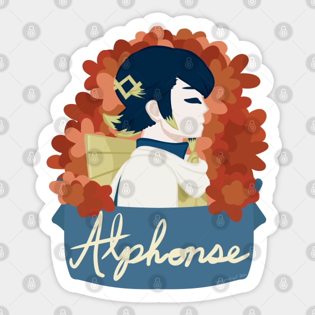 Alphonse Floral Sticker by gardeniaresilia